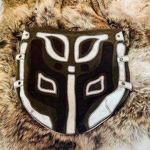 Impossible to find Limited Edition Hayden Harnett leather tribal bag